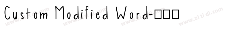 Custom Modified Word字体转换 Custom Modified Word字体转换